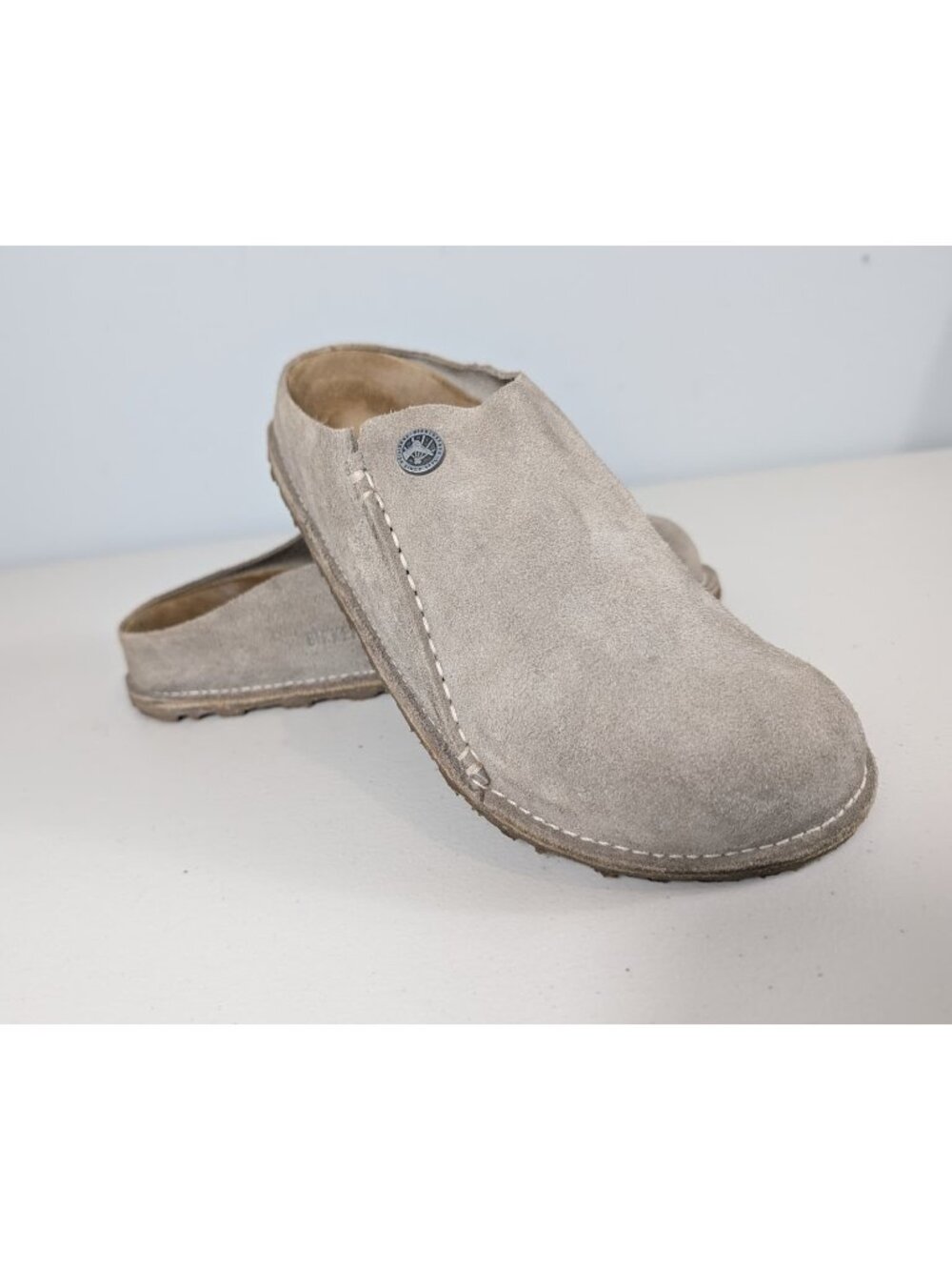Birkenstock Zermatt Premium suede clogs in gray women's size 6-7.5